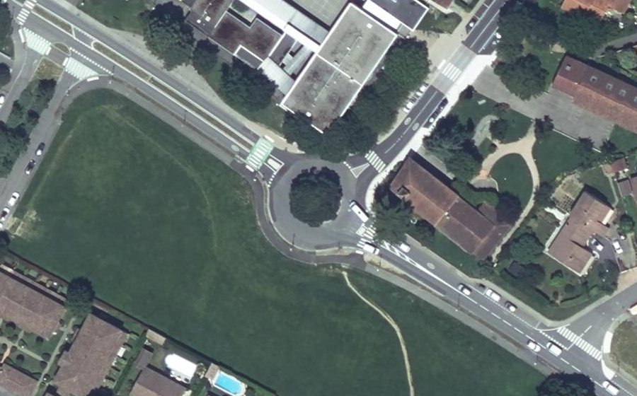 Vue aérienne du Route de la Saune