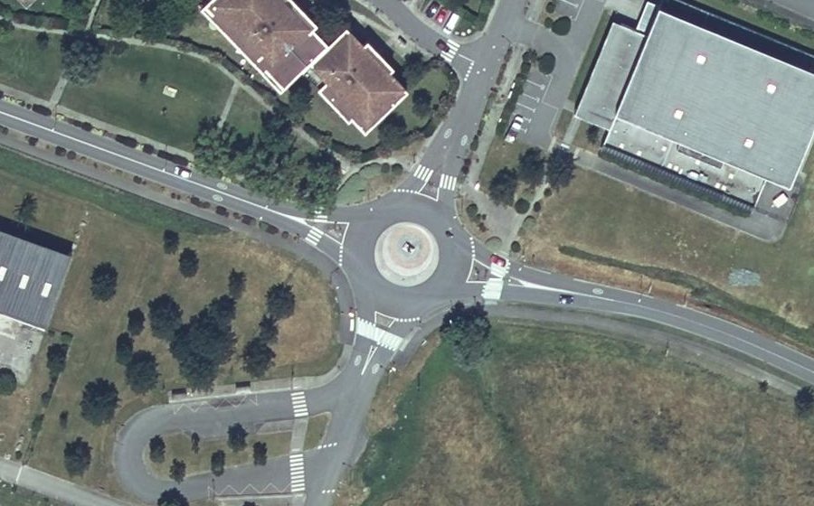 Vue aérienne du Route de la Saune