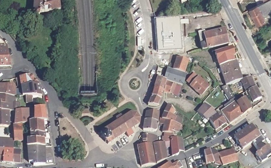 Vue aérienne du Place Jean Moulin