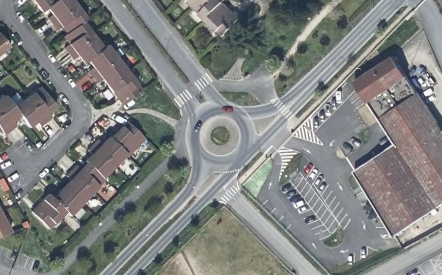 Vue aérienne du Avenue de Reims