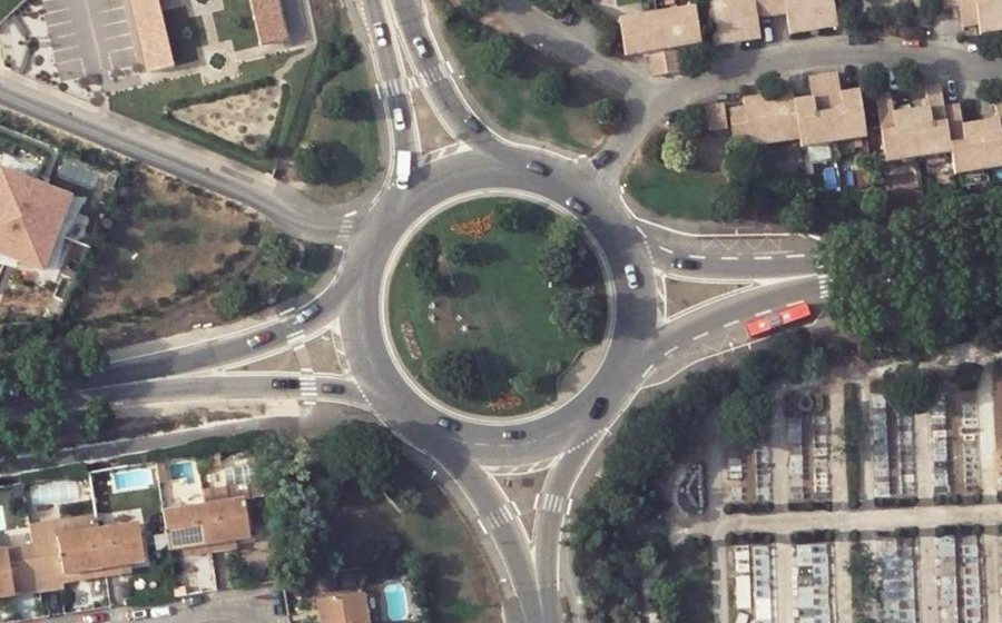 Vue aérienne du Giratoire du Mas Boussard