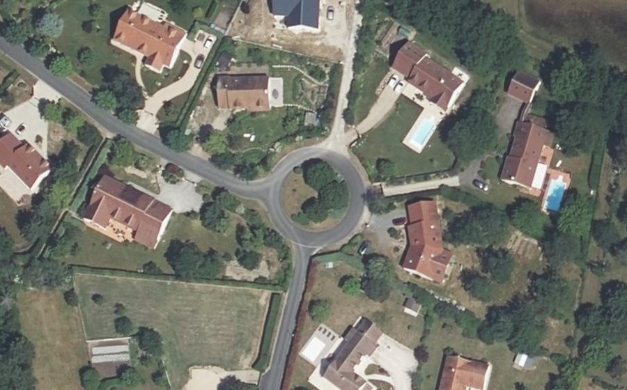 Vue aérienne du Rue Provenchère