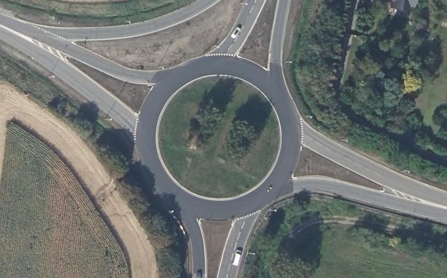 Vue aérienne du Rond-point anonyme n°5355040