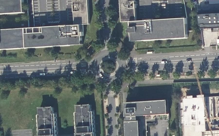 Vue aérienne du Rond-point anonyme n°5355107