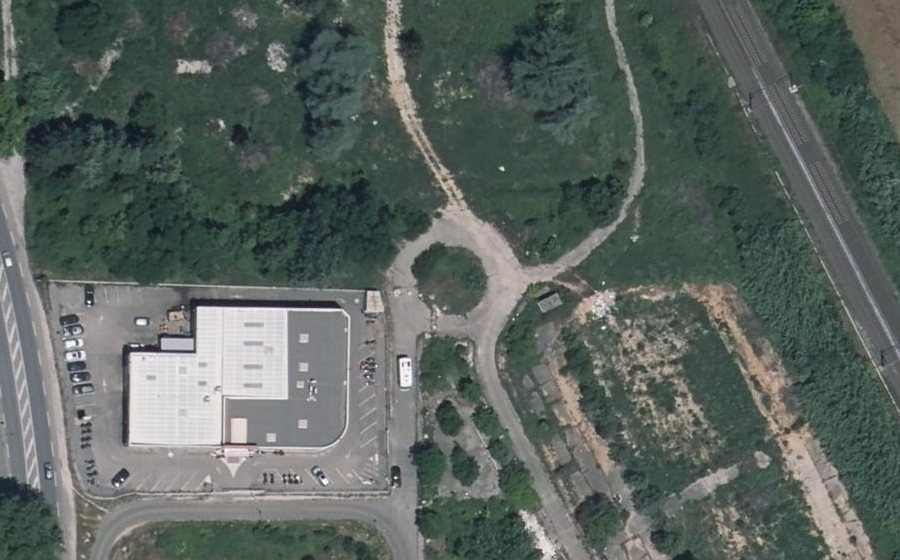 Vue aérienne du Rond-Point d'Hydra