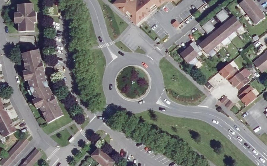 Vue aérienne du Rue Henri Laroche