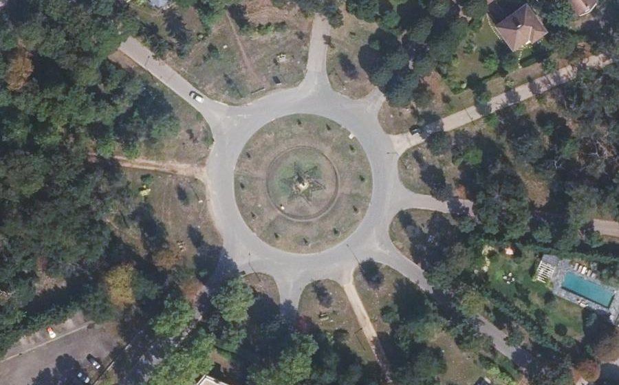 Vue aérienne du Place Napoléon