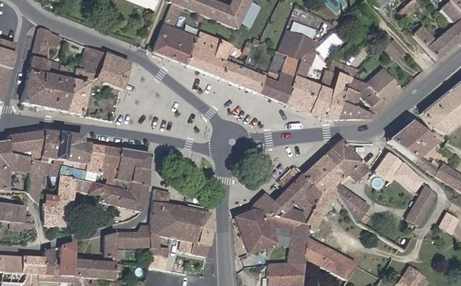 Vue aérienne du Place Gambetta