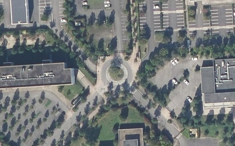 Vue aérienne du Allée Adolphe Bobierre