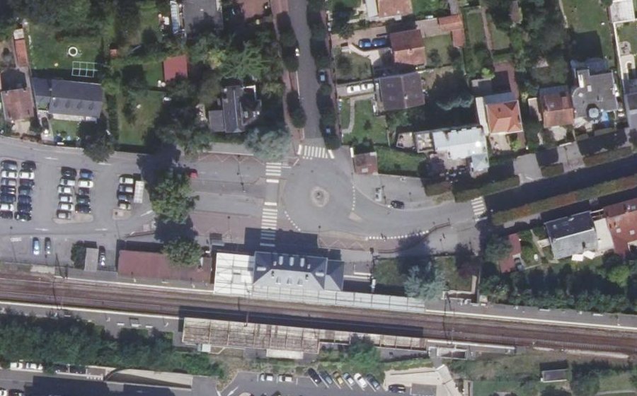 Vue aérienne du Place de la Gare