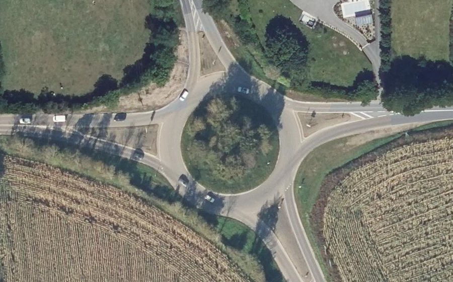Vue aérienne du Rond-point anonyme n°5375384