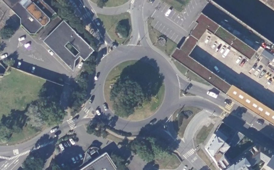 Vue aérienne du Rond-Point du Naye