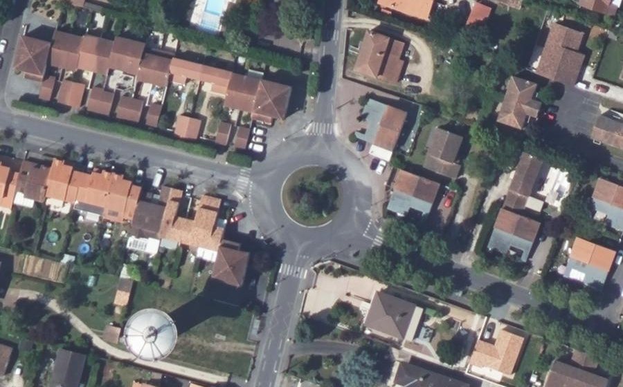 Vue aérienne du Voie Romaine
