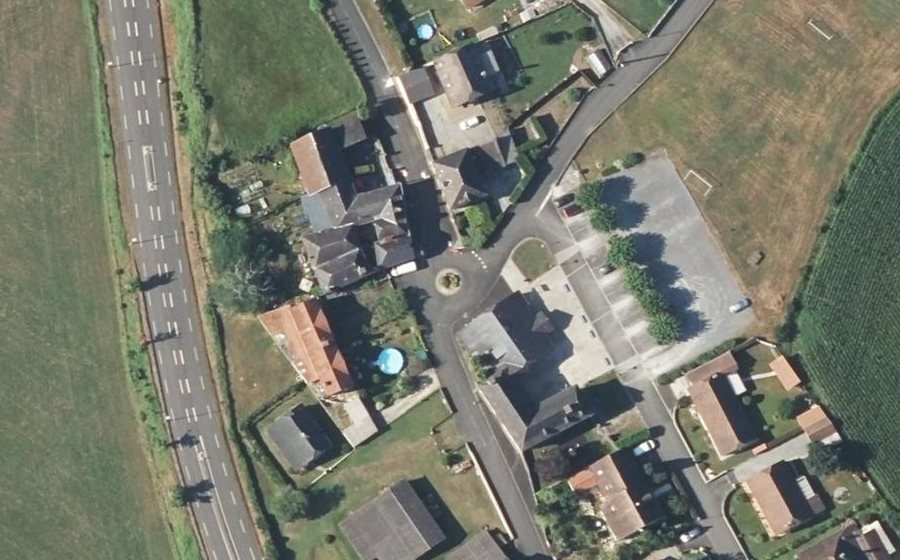 Vue aérienne du Rue Jéliotte