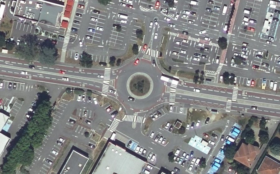 Vue aérienne du Route de Bayonne