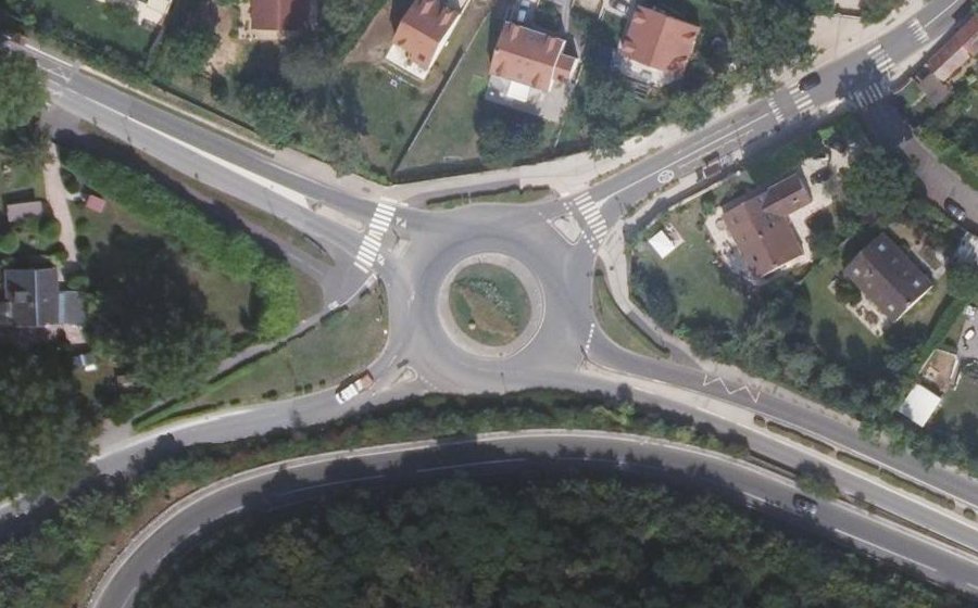 Vue aérienne du Route de Corbeil