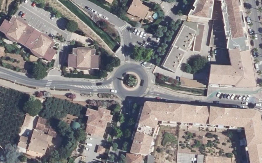 Vue aérienne du Rond-Point Louis Ravier