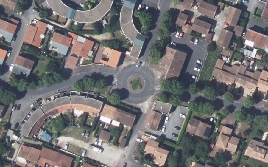 Vue aérienne du Avenue Charles de Gaulle