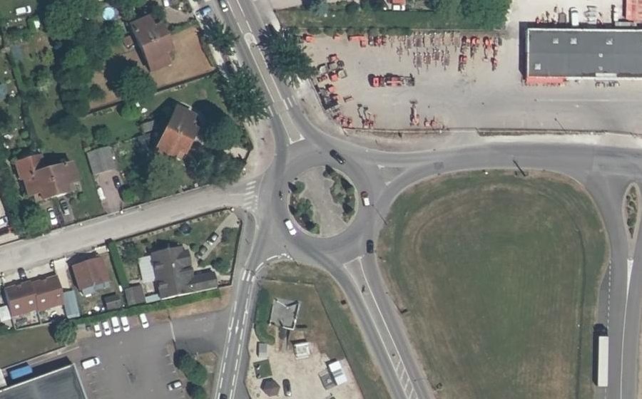 Vue aérienne du Rond-Point de Sénigallia