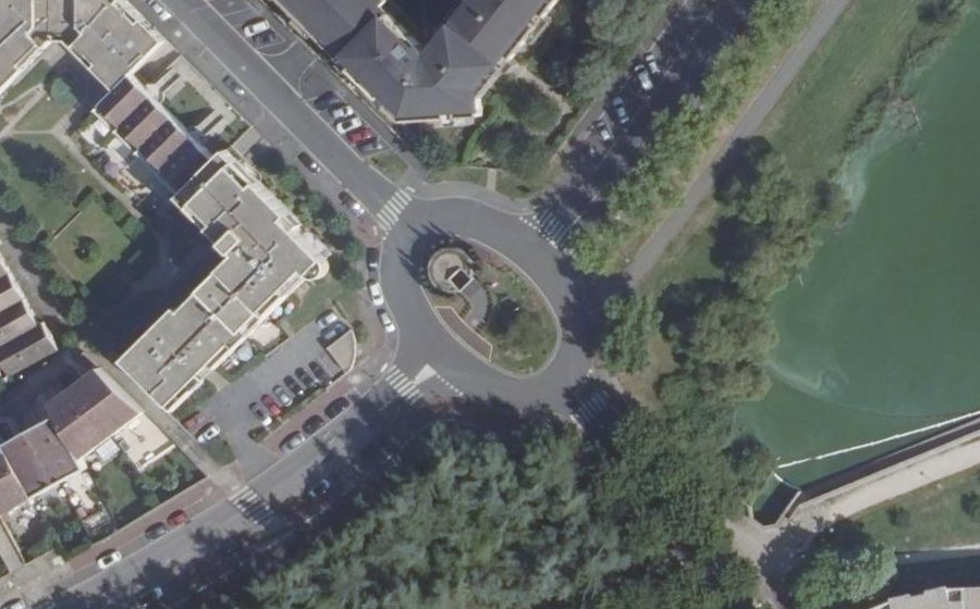 Vue aérienne du Place de l'Union Européenne