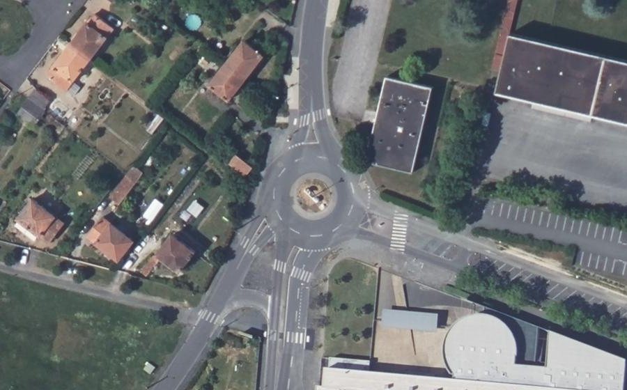 Vue aérienne du Voie Romaine