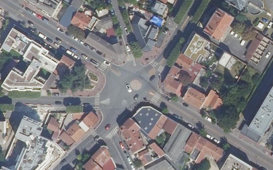 Vue aérienne du Place Jean Moulin