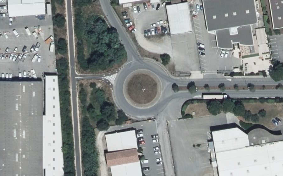 Vue aérienne du Rue Édouard Daladier