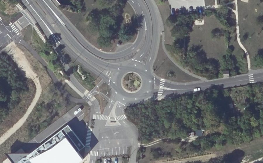 Vue aérienne du Avenue du Général Canzio
