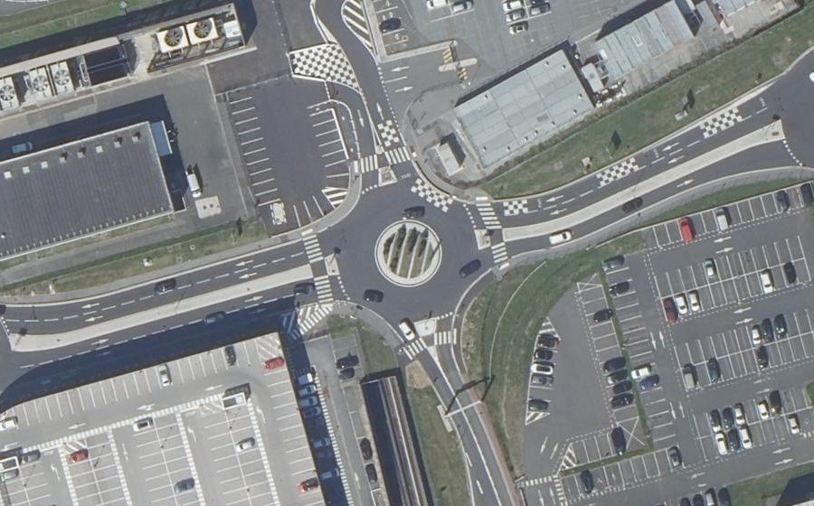 Vue aérienne du Rue d'Italie
