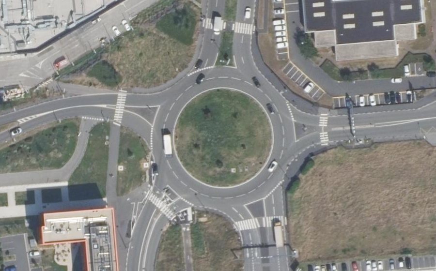 Vue aérienne du Rue de la Belle Borne