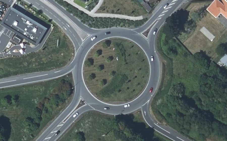 Vue aérienne du Giratoire des grandes Jeannettes