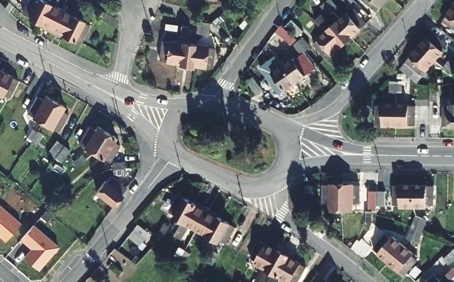 Vue aérienne du Rond-point anonyme n°54202107