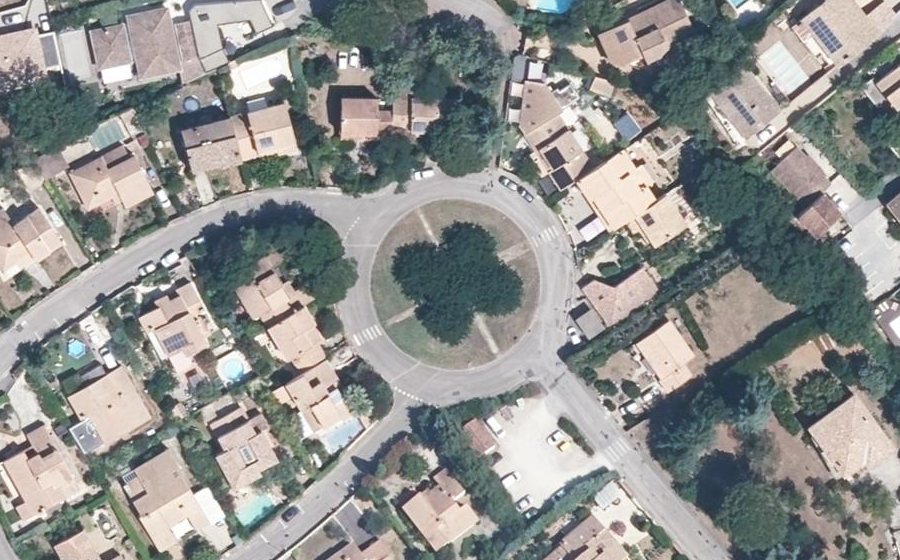 Vue aérienne du Rue du Clos