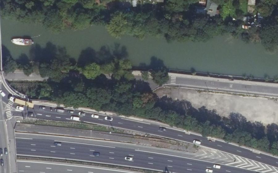 Vue aérienne du Quai du Viaduc