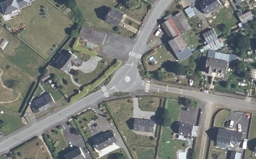 Vue aérienne du Rue de la Corderie