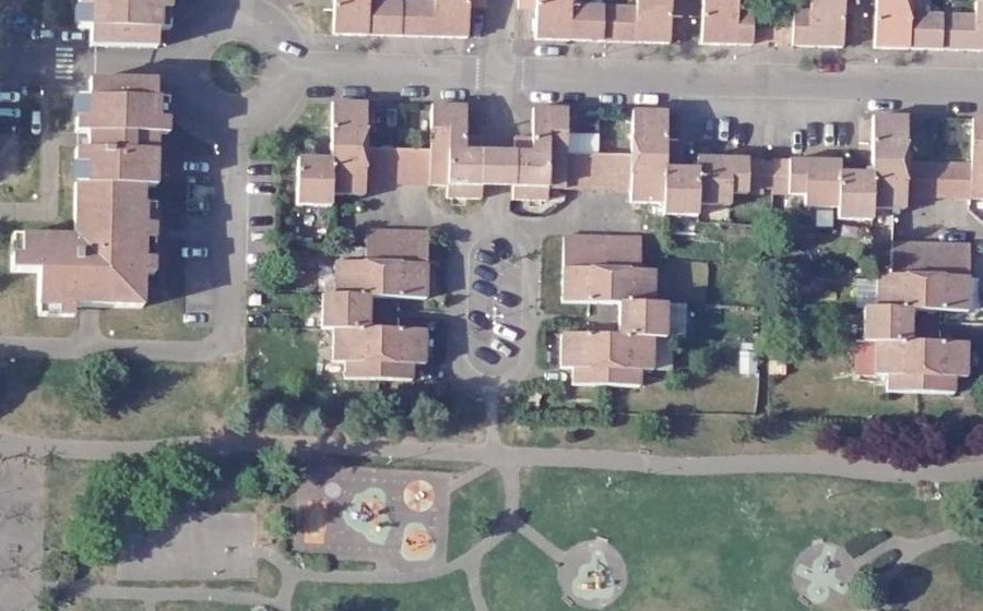 Vue aérienne du Impasse du Poitou