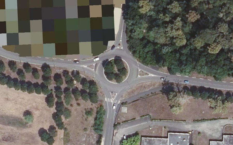 Vue aérienne du Rond-point anonyme n°543218481