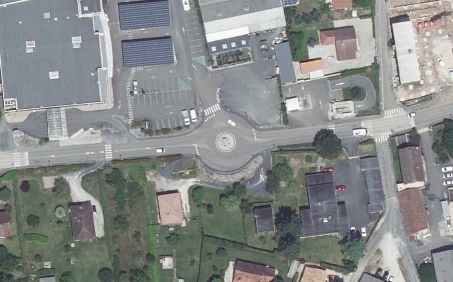 Vue aérienne du Route de Souillac