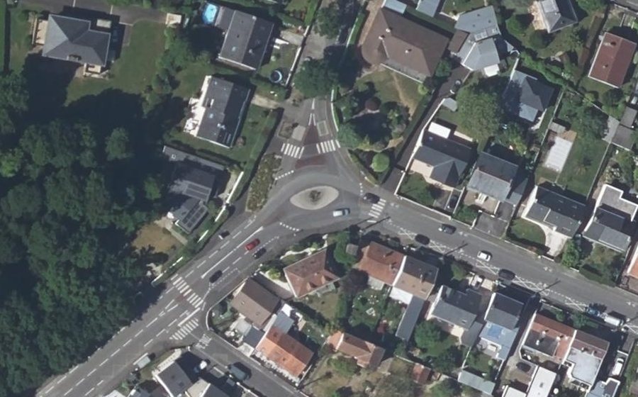Vue aérienne du Place de la Fraternité