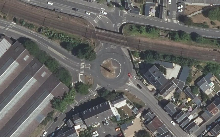 Vue aérienne du Rond-Point de la Rotonde