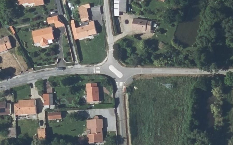 Vue aérienne du Rue de la Thuilière
