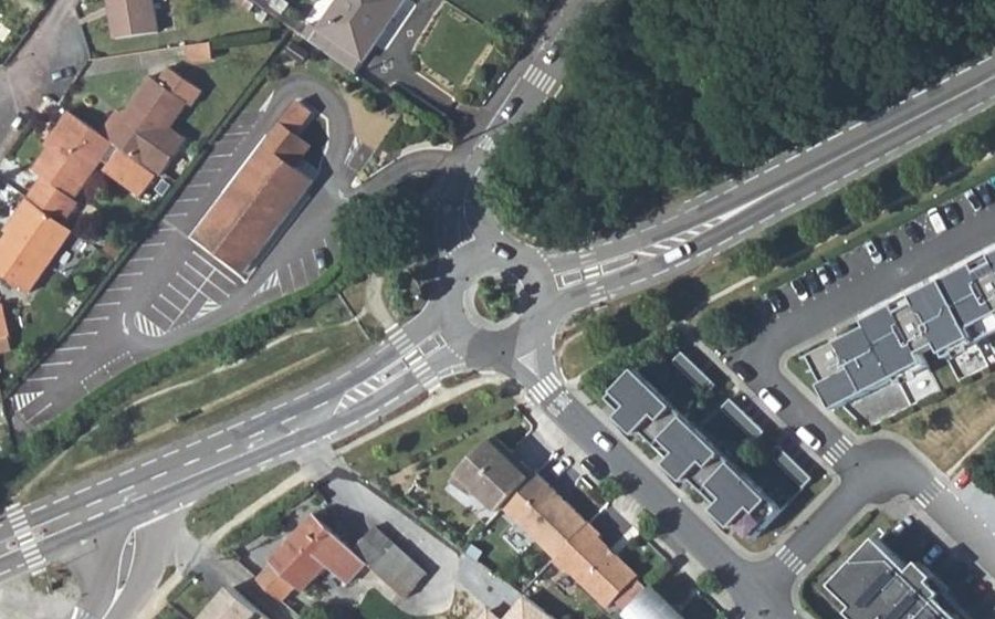 Vue aérienne du Rond-Point du Vivier