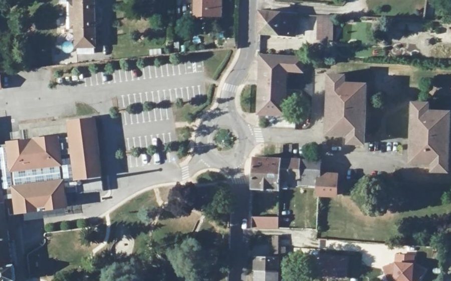 Vue aérienne du Rue Joliot-Curie