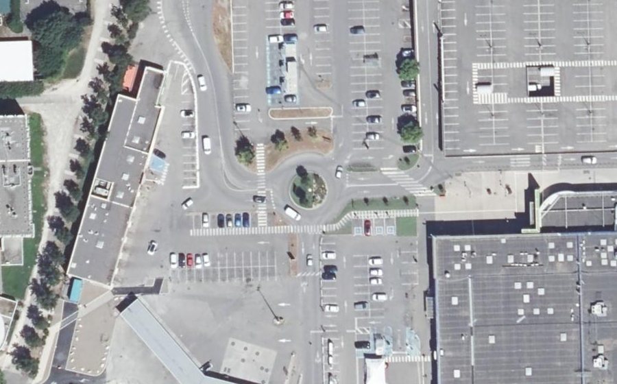 Vue aérienne du Rond-point anonyme n°5466803