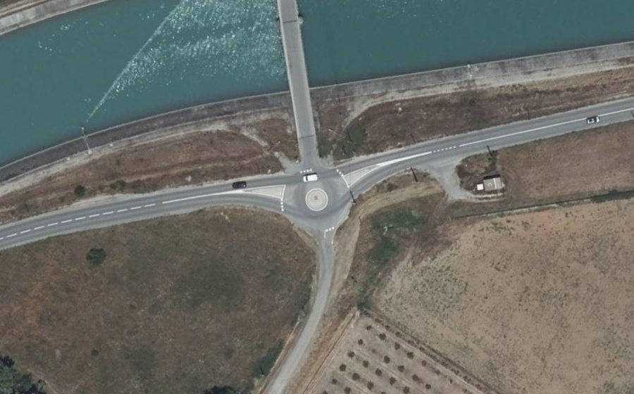 Vue aérienne du Rond-point Lei Nouguié