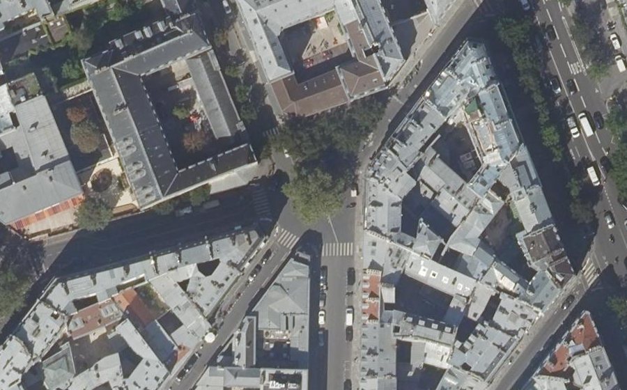 Vue aérienne du Place Olympe de Gouges