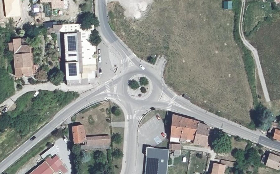 Vue aérienne du Rond-Point de la Tourette