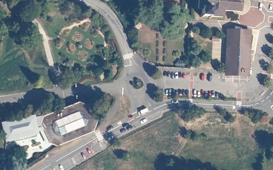 Vue aérienne du Avenue d'Évian