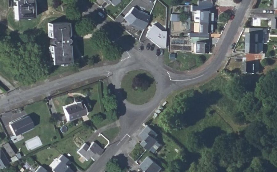 Vue aérienne du Rue du Bois de la Justice
