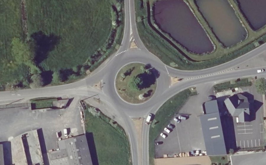 Vue aérienne du Rond-point anonyme n°55055002